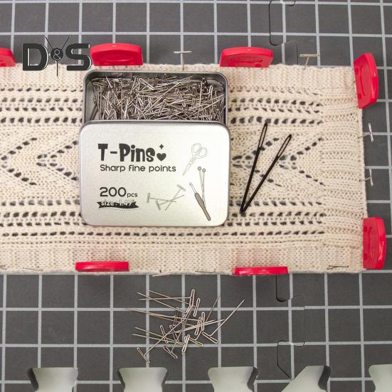 Sada pletacích blokovacích podložek Silná pěnová podložka s mřížkou Opakovaně použitelná jednostranná blokovací deska pro háčkovací nebo pletací projekty