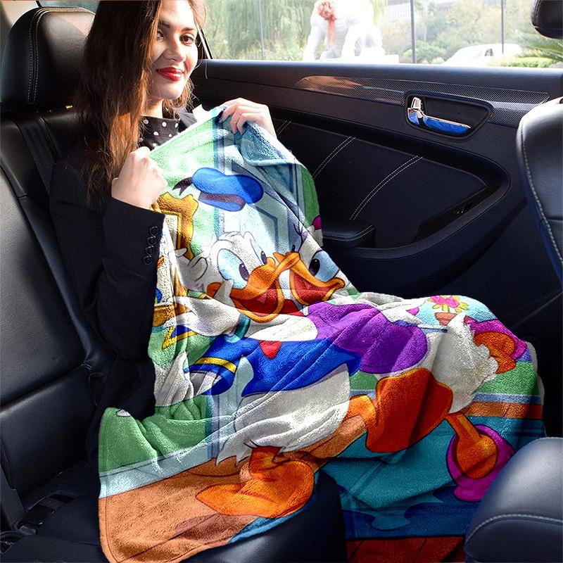 1pc, Donald Duck & Daisy Duck Blanket Home Decor, Couch Throw, Outdoor Blanket, Gift for Friends, Flannel Blanket