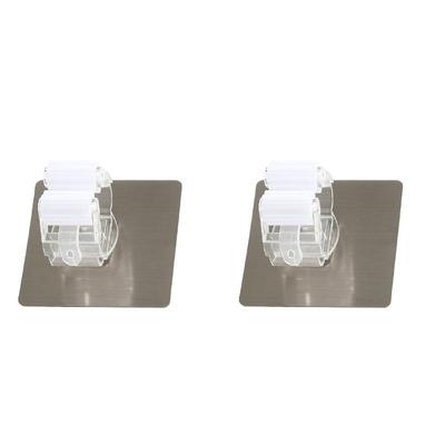 1/2/4pcs Adhesive Multi-Purpose Hooks Wall Mounted Mop Organizer Holder RackBrush Broom Hanger Hook Kitchen Bathroom Strong Hooks