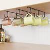 3 Pack Mug Hooks Under Cabinet, Coffee Mug Holder for Hanging Under Shelf, Cup Hanger with 9 Hooks for Displaying Mugs, Coffee Cups and Kitchen