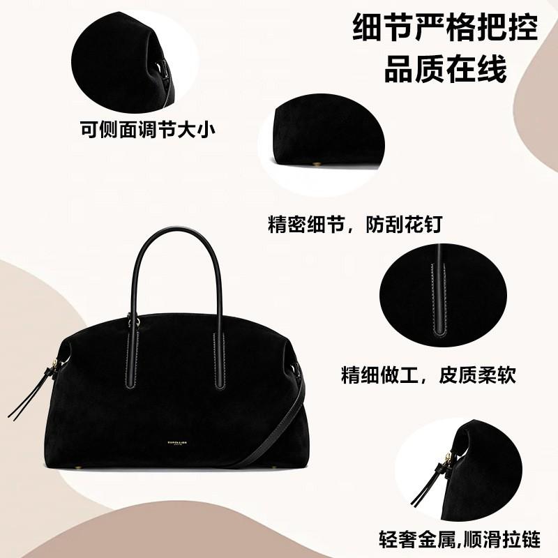 Bowling Tote Bag Large Capacity PU Leather Handbag Commute
