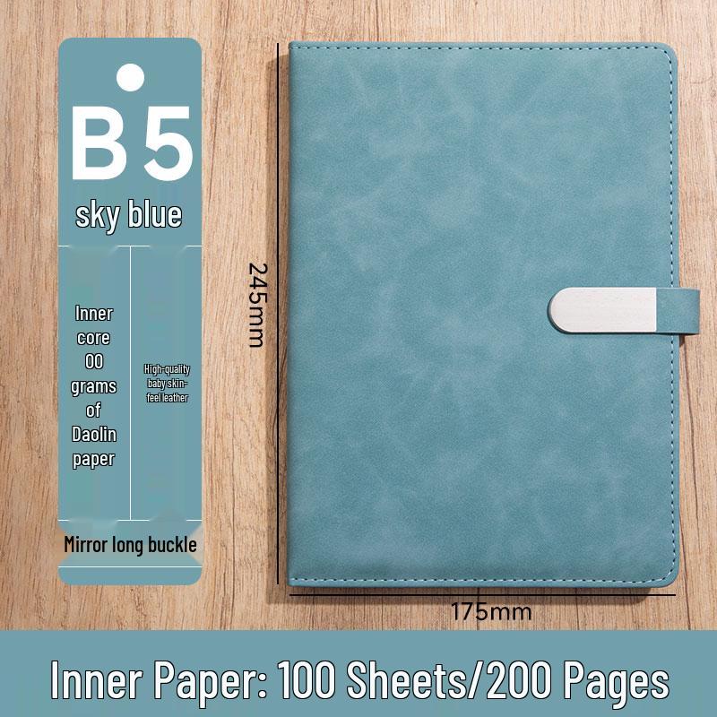 Personalized A5 Soft Leather Notebooks with Logo Printing: Custom Covers & Pages for Office Use