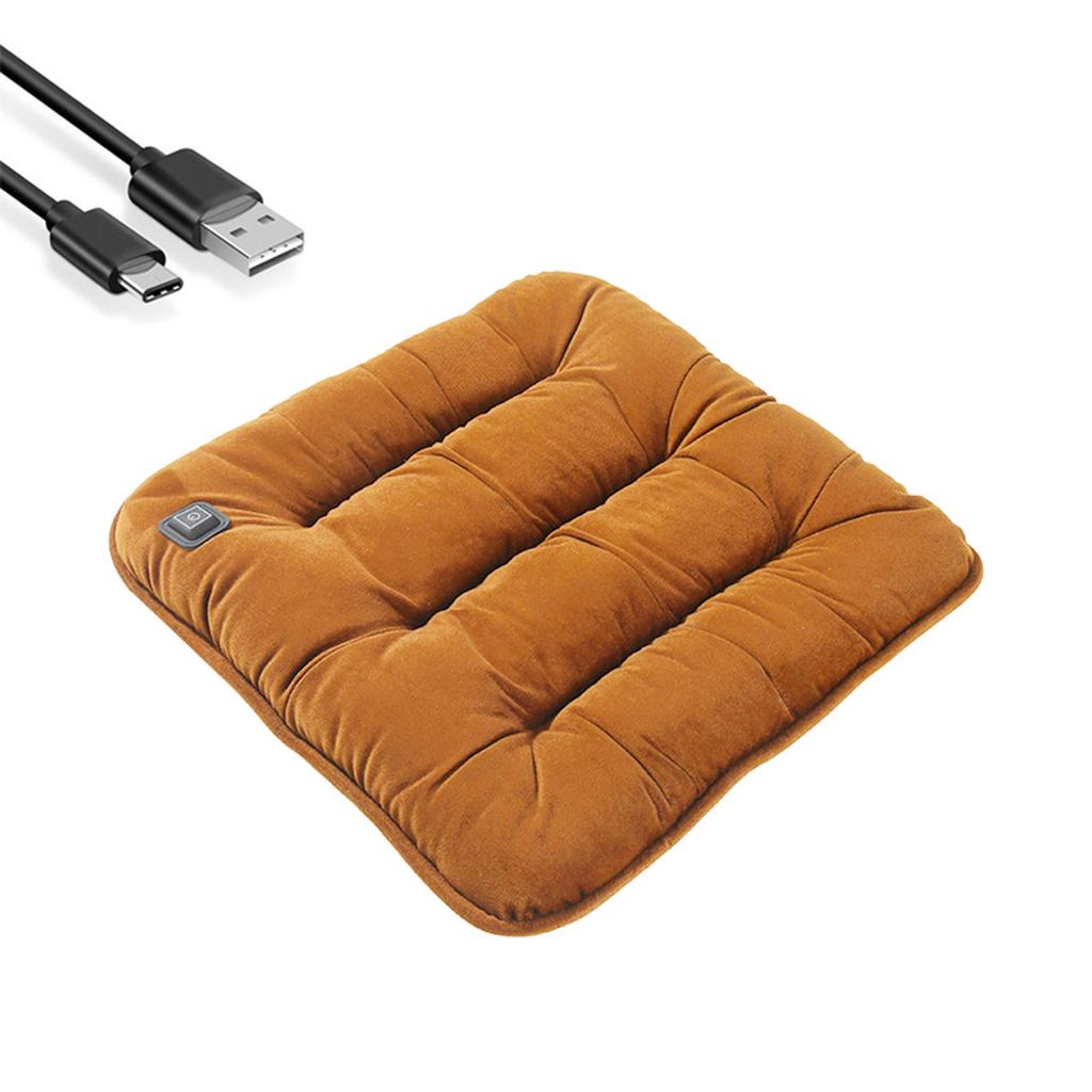 Car Heated Seats Cushion Washable Heated Pad Winter 12V Car USB Electric Heating Pad Fast Heating Seats Cushion