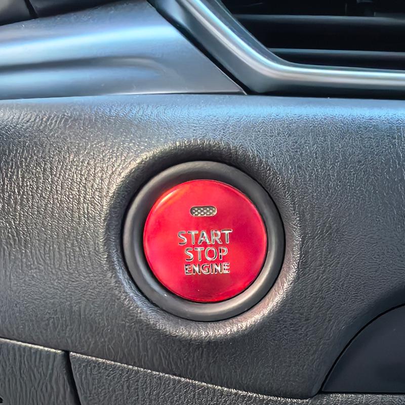 Mazda Atenza Electronic Handbrake Button & Start Button Aluminum Sticker Upgrade