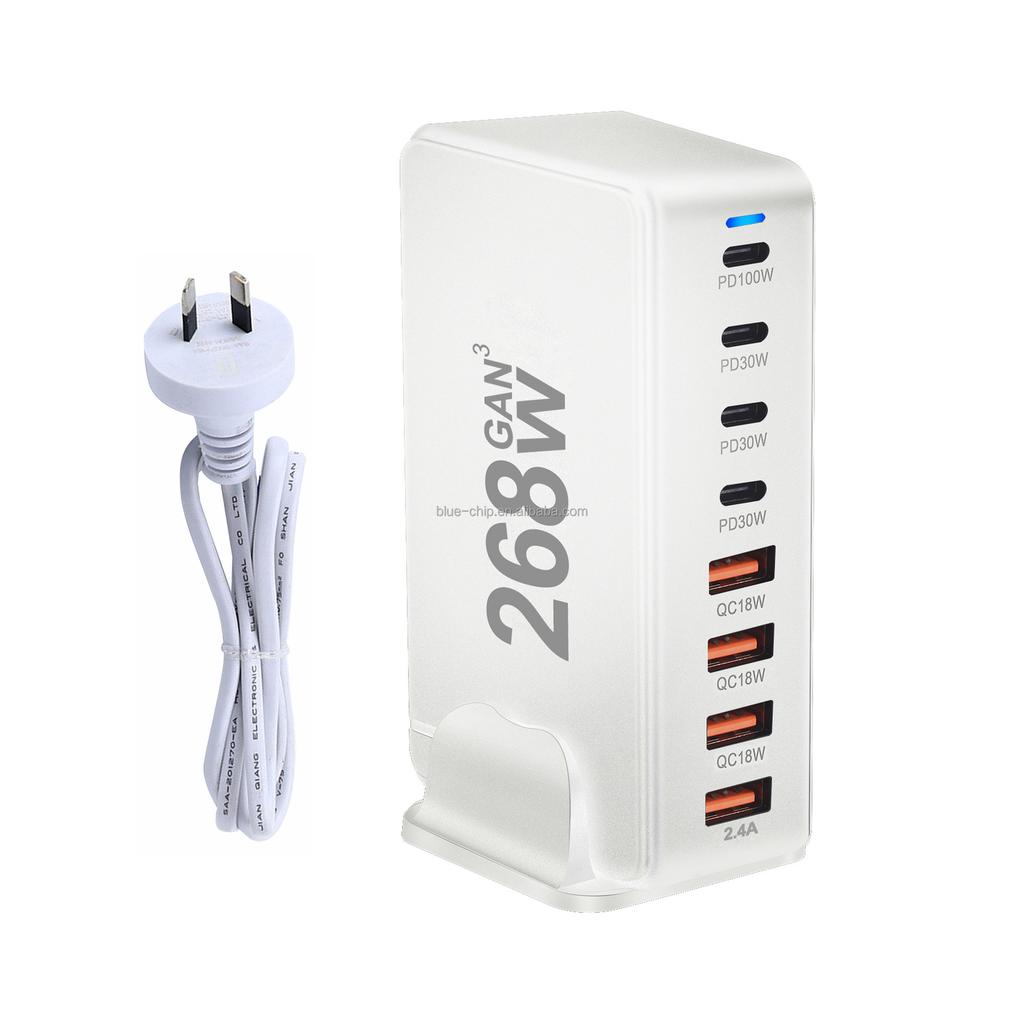 268W Fast Charging Cell Supplier Shenzhen Multifunction Pd-Wall Usb Type C Travel Fast Plugs Mobile Phone Chargers Adapter