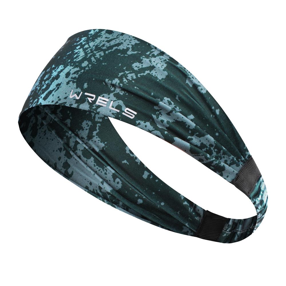

1pc Personalized Printing Street Dance Hair Bands Running Basketball Fitness Sweat Absorbent Non-slip Wider Sports Hair Bands one size зелёный