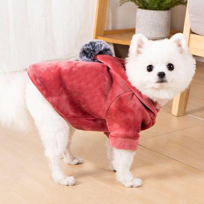 Fleece Cotton Warm Winter Hairball Jacket Hairball Coat Pet Clothes Puppy Clothing Cat Hooded