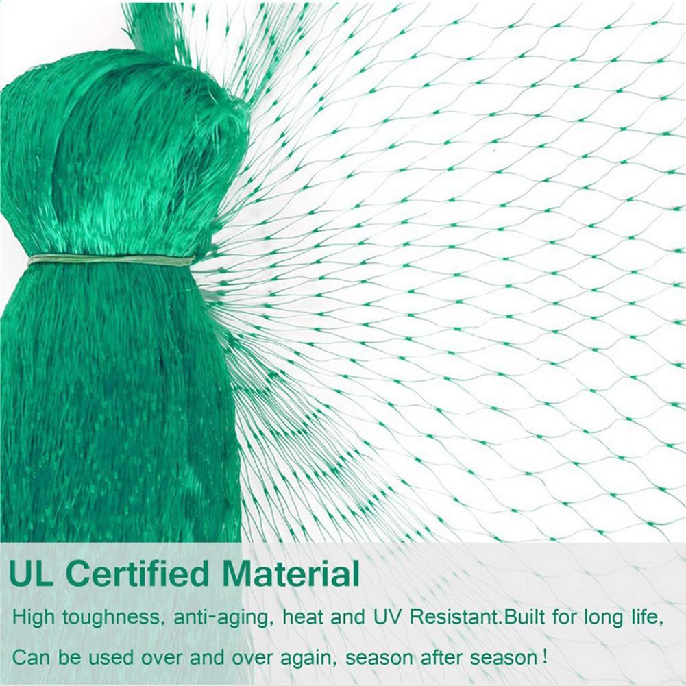 Zelená síť proti ptákům Ochranná síť na jezírko bazén Zahrada Rostliny Ovoce Zelenina Květiny Pasti Síťovina Ochrana Kontrola škůdců