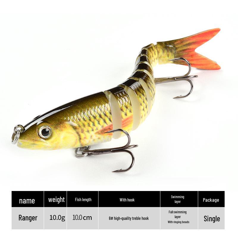 9-Section Bionic Loach Soft Bait Set: Long Cast, Slow Sinking, 10cm/10g, Realistic Fishing Lure