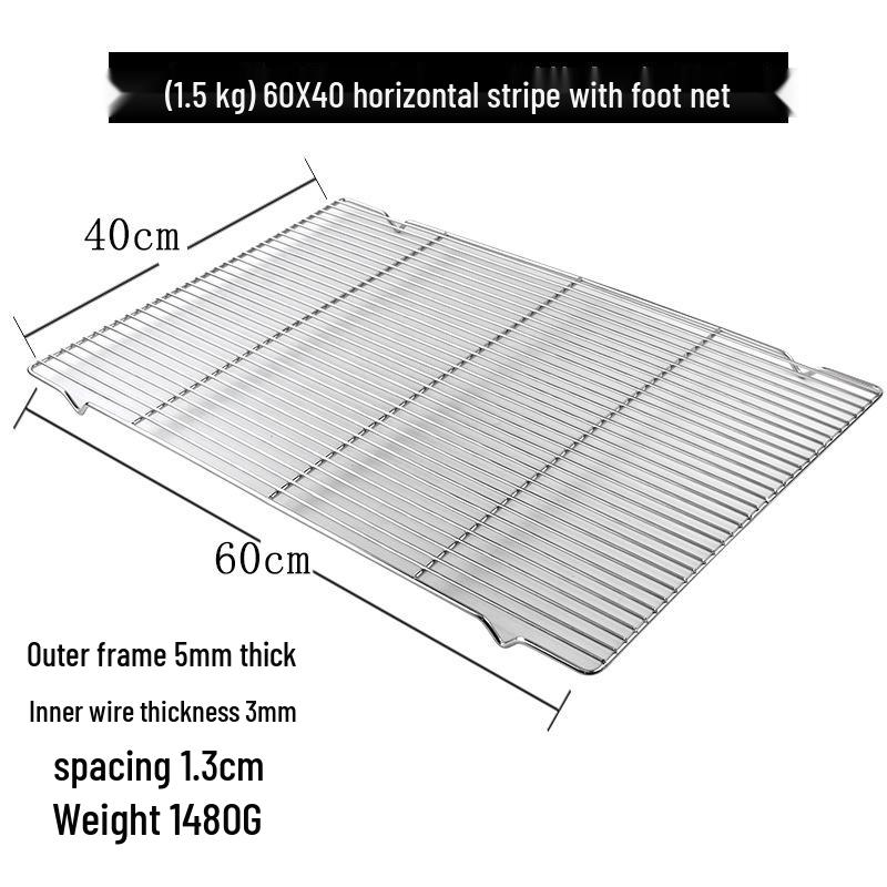 Wasserfilter und Kühlgestell aus Edelstahl mit Füßen für BBQ und Backen