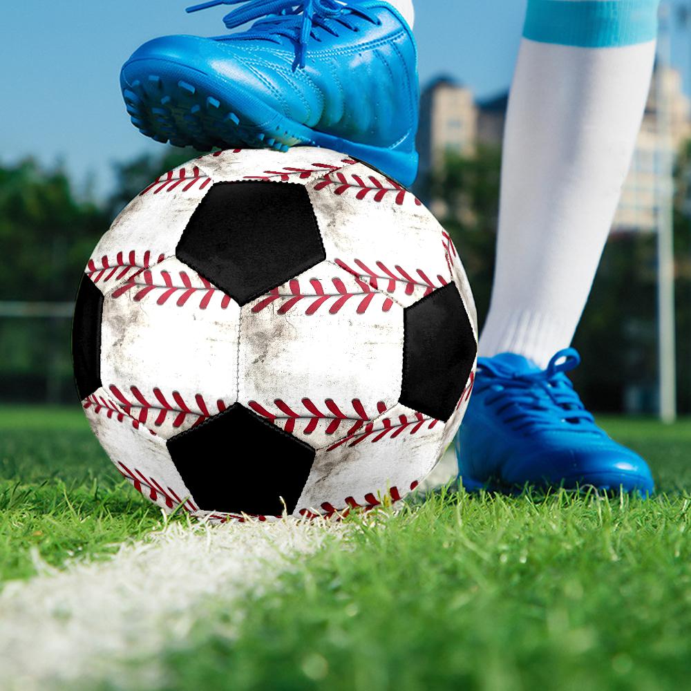 Baseball Theme Size 5 Soccer Ball, Suitable for Both Indoor and Outdoor Matches, a Gift Suitable for Everyone.