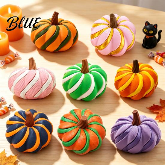 Creative Spiral Pumpkin Figurine 3D Printed Fidget Toy Decompression Hand Spinner Fun Holiday Gifts for Kids Sensory Toy Desk Stress Relief