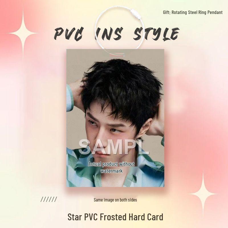 Wang Yibo Star Card Idol PVC Pendant for Ita Bag Decoration