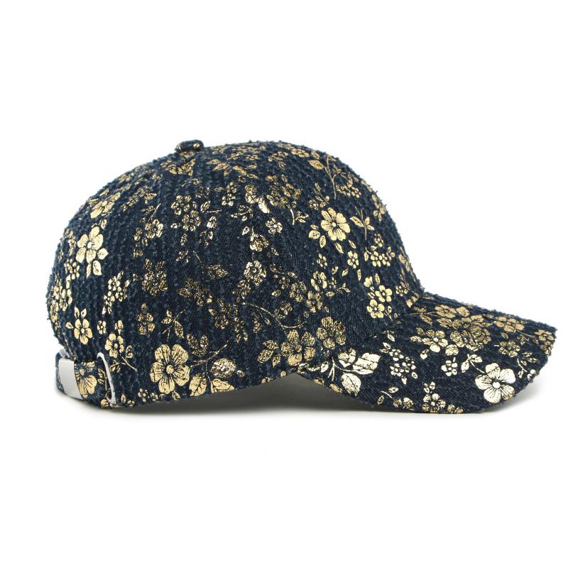 Hot Stamping Hard Top Baseball Cap Women's Outdoor Sunscreen Hat