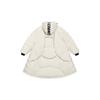 Li Ning CF Wu Xing Series Logo Casual Warm Long Hooded Down Jacket Unisex Outerwear Off-White Black AYMR537-1
