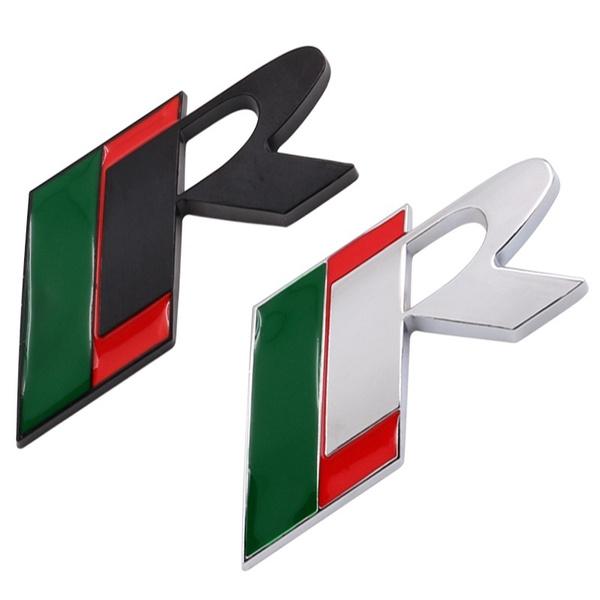 Billogodekal 3D metall R-logotyp bagagerumsemblem Bilstyling för XF XFR XK XKR SUPERCHARGED Badge