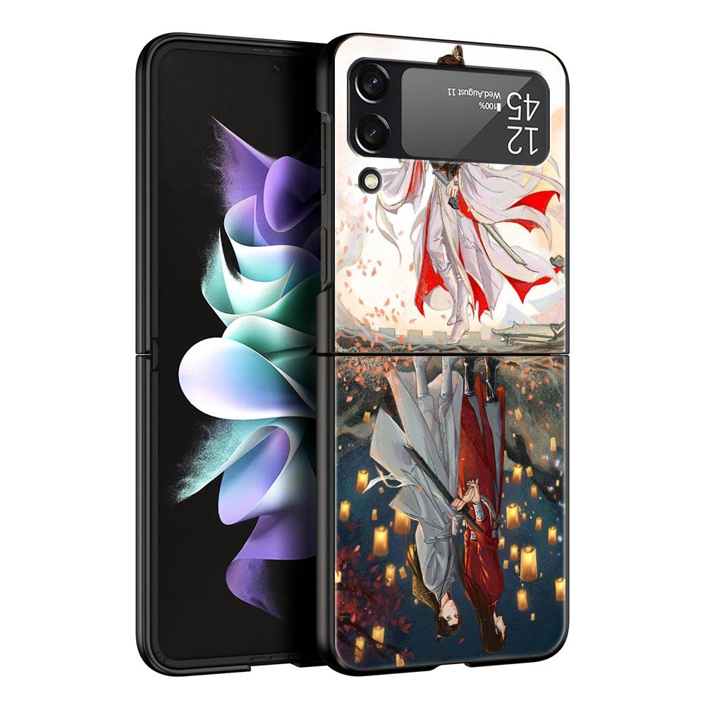 TGCF Heaven Official’s Blessing Luxury Phone Case For Samsung GalaxyZ Flip 4 5 Fold Hard PC Shell For Samsung Z Flip 3 Cover
