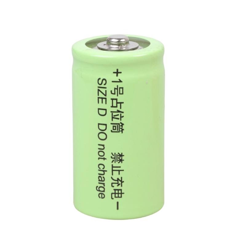 

LR20 D Size Battery Placeholder Conductor Adapter Power Integration Placeholder Cylinder Conductor for Electronic Device зелений