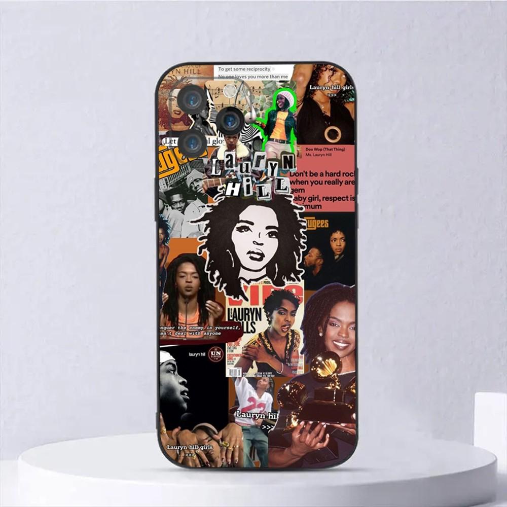 

Singer Lauryn Hill Phone Case For iPhone 15,14,13,12,11,Plus,Pro Max,XS,X,XR,SE,Mini,8,7 Soft Silicone Black Cover iPhone15