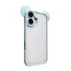 Cute 3D Animal Ears Acrylic Clear Phone Case For iPhone 17 Air 16 15 14 Plus 13 12 Pro Max Transparent Back Cover