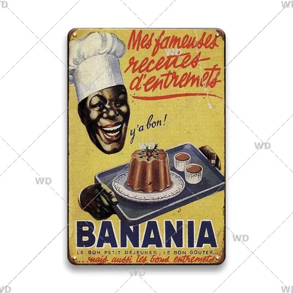Chocolat Hot Drink Metal Poster Vintage Art Plate Signs Wall Deco Tin Sign Print Plaques Exquisite Crafts Decor Piece