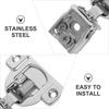 1Set American Style Cabinet Hinge Stainless Steel Kitchen Full Overlay Soft Close Buffering Concealed Door Hinge Replacement