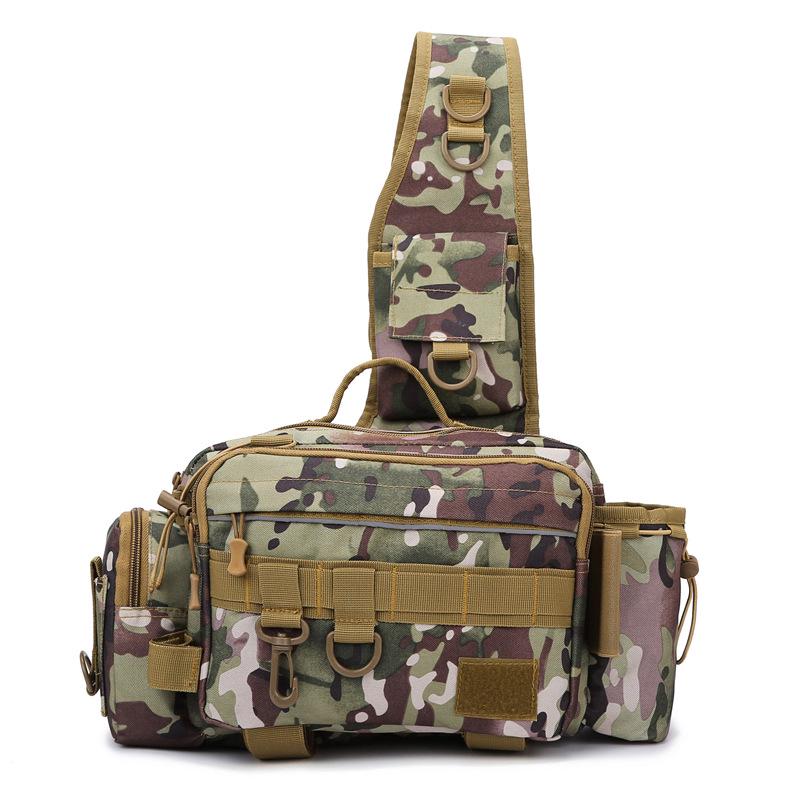 **Wasserabweisende Multifunktions-Angel- & Fahrradtasche mit Rutenhalter**