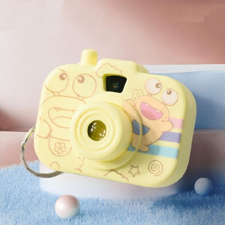 Creative Play Projector Camera Keychain For Kids Portable Plastic Toy With Cartoon Light Display Stylish Keyring