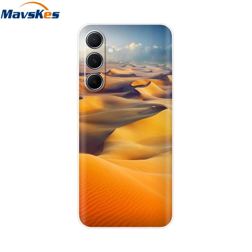For Samsung Galaxy M35 M55 Case Cute Flower Soft Silicone Back Cover for Coque Samsung M 55 M 35 5G Phone Cover Fundas Shells