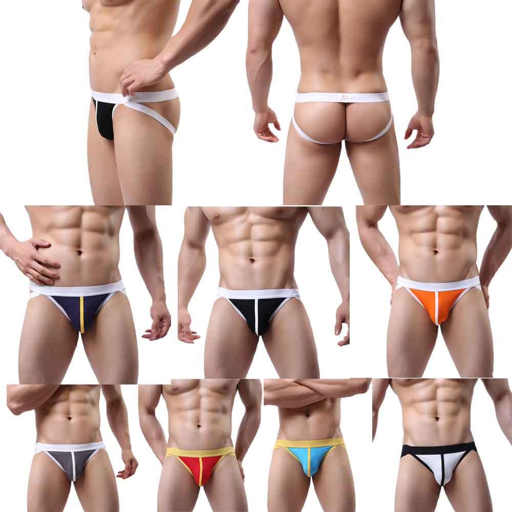 Men's Hot Sexy  Jockstrap Underwear Boxer Brief Shorts Underpants 
