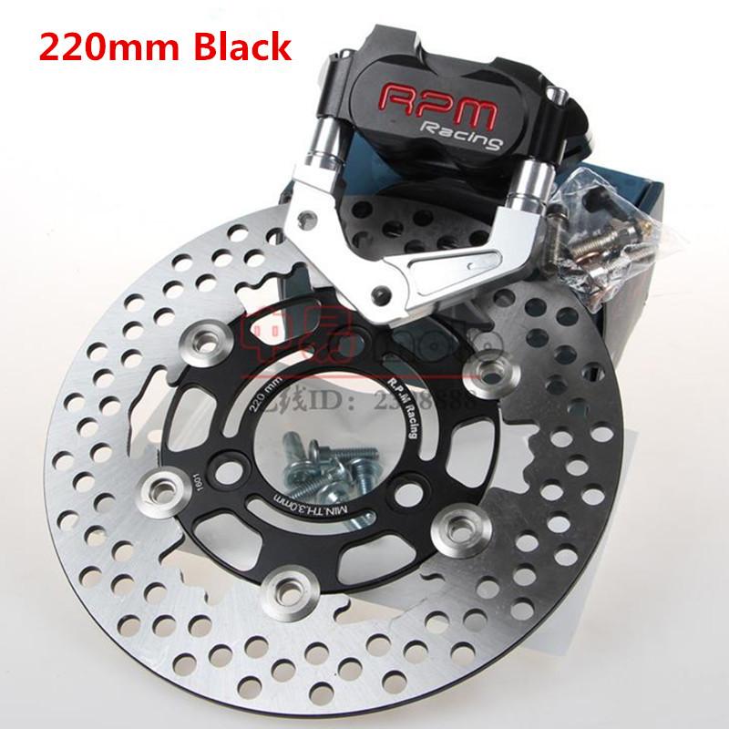 RPM Universal Motorcycle Brake Caliper+Brake Pump Adapter Bracket+200mm/220mm Disc Set For Yamaha Aerox Jog BWS MBK Nitro Stage6