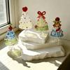 Home Decor Christmas Tree Figurines Brushed Glass Christmas Decoration Crystal Christmas Tree  Gift