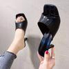 Fashion Women High Heels Luxury Sandals Sexy High Heels Slippers Summer New Fashion Square Toe Sandals Dress Party Casual Pumps Slides