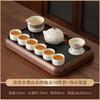 Tea Set Ru Kiln Kung Fu Home Office Cover Bowl Light Luxury High-end Teapot To Make Tea 1011 New Teacup Gift