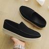 Fashion Suede Leather Mens Loafers Slip on Men Casual Shoes Comfy Moccasins Breathable Male Driving Shoes Leisure Walk Men Walking Flats