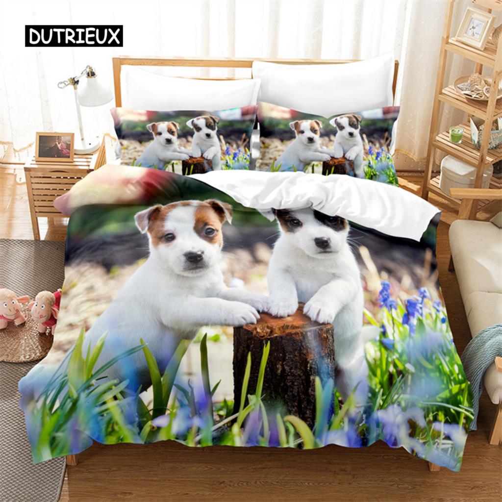 Cat And Dog Bedding Set Duvet Cover Set 3d Bedding Digital Printing Bed Linen Queen Size Bedding Set Fashion Design