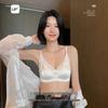 French Lace Trim Push-Up Wireless Triangle Cup Lingerie - Anti-Sag, Comfortable Women's Underwear