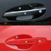 Valve Stems Caps 8Pcs Car Door Handle Sticker TPU Protective Film Decals Accessories For Volkswagen VW RLine R Golf Amarok T5 TiBR1
