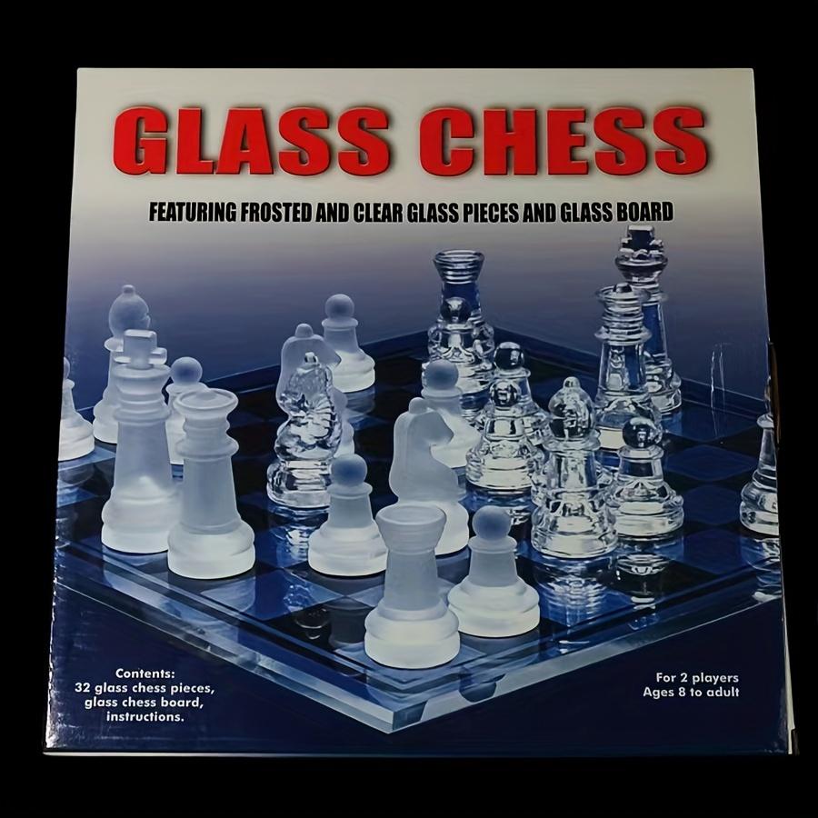 Elegant Glass and Crystal Chess Set: Perfect for Strategy Lovers and Collectors - Ideal Easter Gift and Decorative Piece