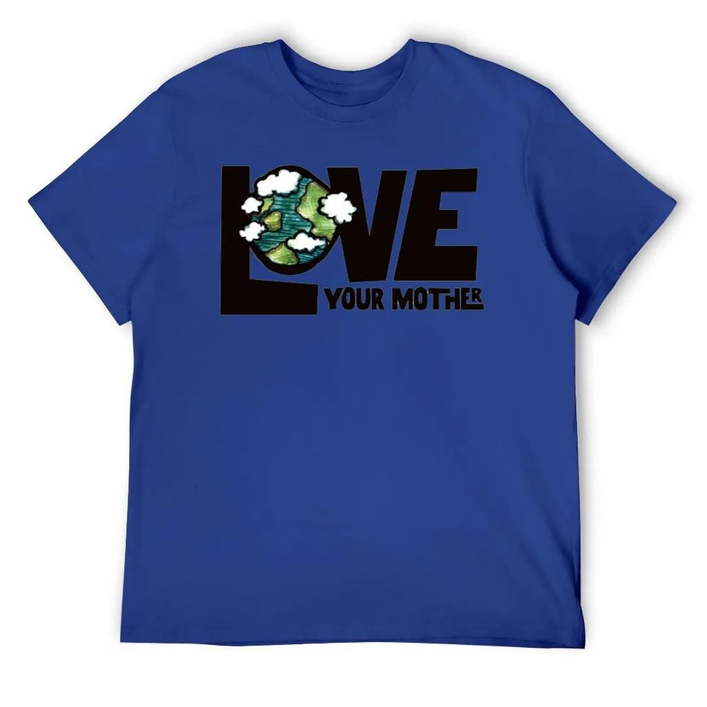 Mother's Day Love Your Mother Earth Men's Triblend Fresh T-shirt Sport T-shirts Hipster Sarcastic Fitness Eur Size
