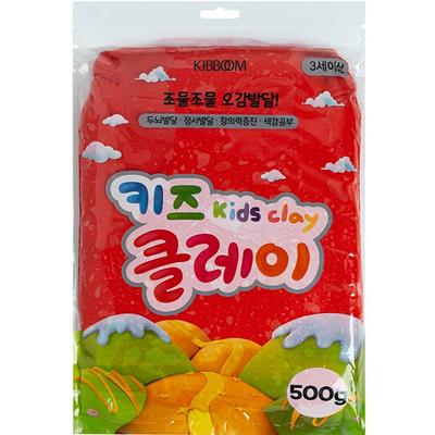 Glina dla dzieci, czerwona, 500g, koreańskie artykuły zabawkowe