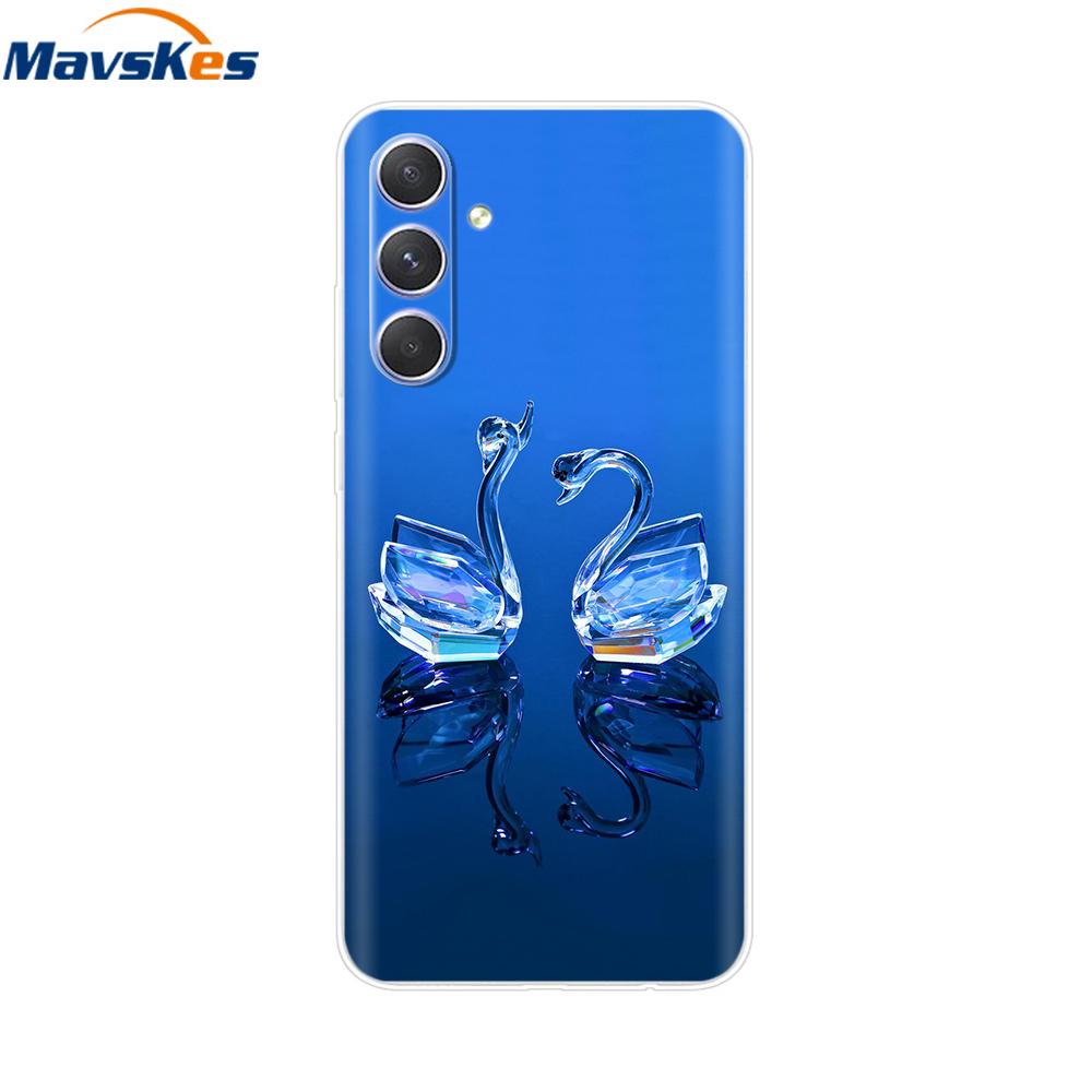 Hülle Für Samsung A15 Weiche Rückabdeckung Schutzhülle aus Silikon Bumper Shell Funda Para Für Samsung Galaxy A15 4G 5G Capa Handyhüllen