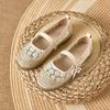 Fashion Elegant Women's Air Mesh Espadrilles Belt Strap Lace Mary Janes Ladies Breathable Lace Fisherman Shoes Embroidery Flats Loafers