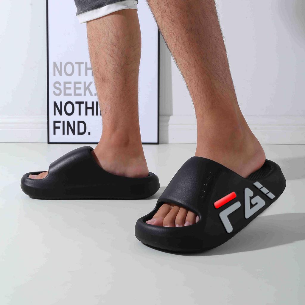 Cool slippers men's thick bottom sports wear non-slip sports summer home use female couple