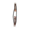 Smartwatch Band Leather Watch Replacement Wrist Strap Ethnic Vintage Style for Fitbit LuxeBrown