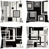 New Style Pillow Black and White Abstract Lines Simple Cushion Cover Living Room Office Sofa Pillow Cover