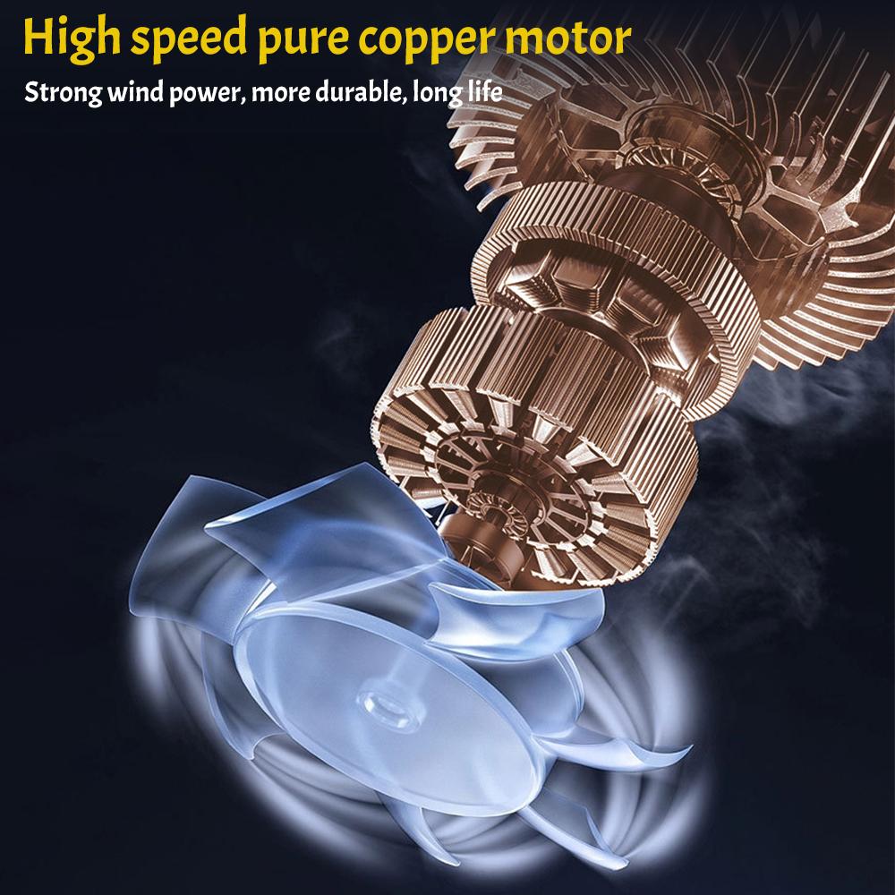 Handheld Turbo Blower Cordless Rechargeable Lithium Battery High-Power Violent Turbo Fan Air Duster For Car Drying Cleaning