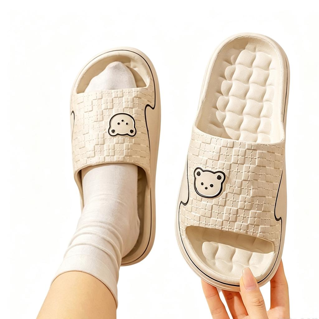 Women's Non Bathroom Slippers, Home Indoor Slides for Bathroom and Home Use