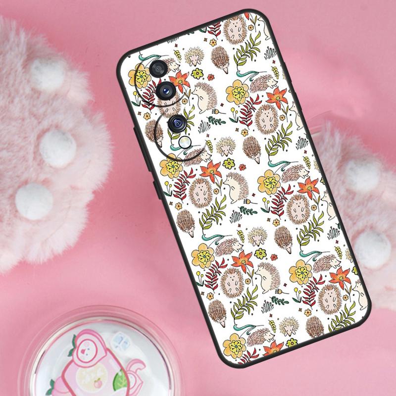 Animal Hedgehog Case For Honor 200 Pro 50 70 90 Lite X9b X9a X8b X8a X8 X9 X9c Honor Magic 7 6 5 Lite Cover