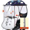 Puff Electric Vehicle Canopy: Sunshade, Windshield, and Rainproof Cover for Bicycles and Motorcycles